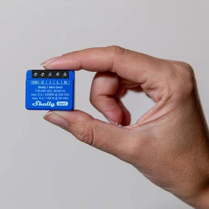 Interrupteurs électriques Shelly SHELLY 1 MINI GEN3 Bleu