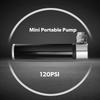 Small Bike Tire Pump Presta & Schrader Portable MTB 120PSI Telescopic Barrel Aluminum-Alloy Bike Pump for Easy Pumping