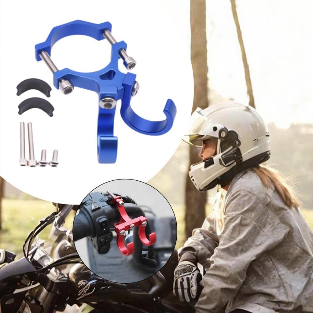 Bike Motorcycle Bag Hanger with Double Hooks Adjustable Sturdy Compact for 18-35mm Handlebar