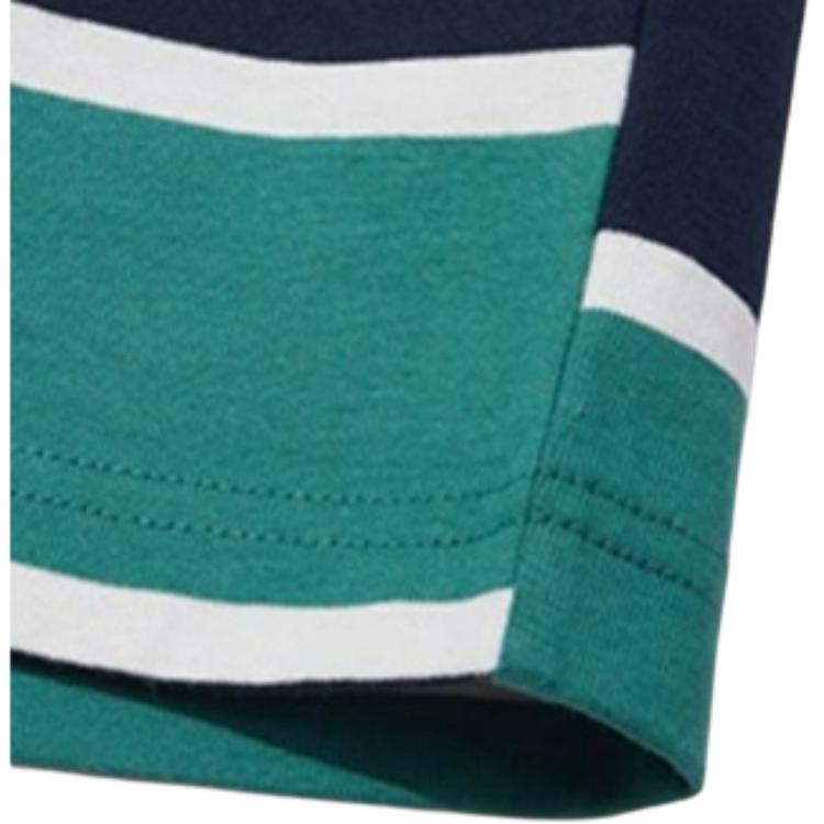 New Era MLB Graphic Striped Loose Fit Crew Neck Straight Cut Short Sleeve T-Shirt Men Tops Green 13789165