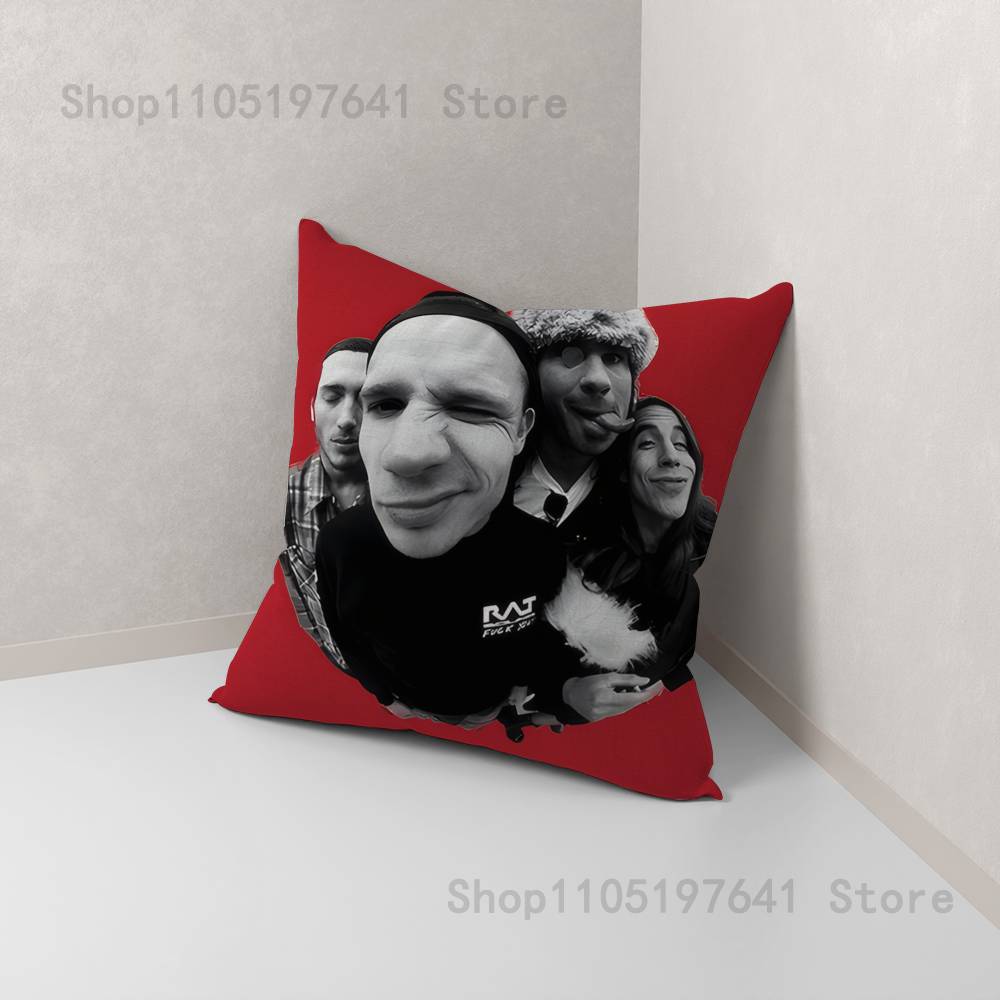 Chili Red RHCP Pillow Case For Sofa Decor Car Office Room Printing Cushion Cover Decorations and Protector