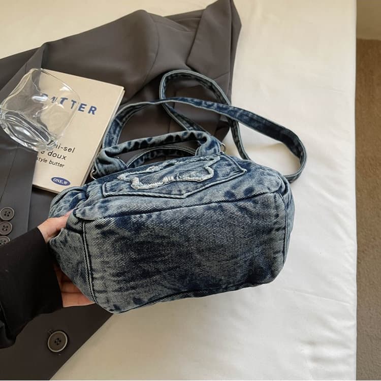 Retro Denim Mini Tote Bag Hand Bag