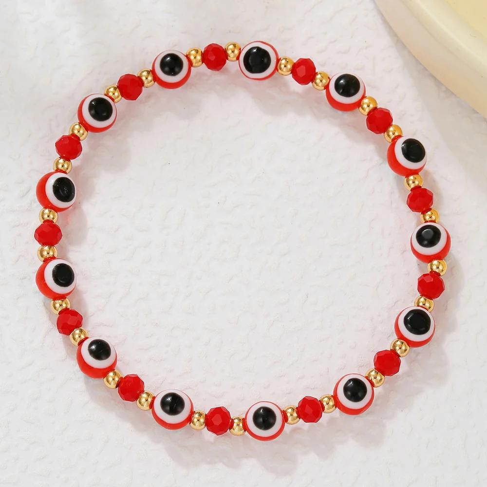 Fashion Boho Adjustable Jewelry Braiding Strap Bracelet Black Crystal Stone Beaded Bracelet For Women Accessory Jewelry