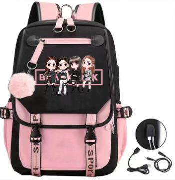 Backpack Student School Bag Fashion Backpack Usb Computer Bag Large Capacity Burden Reduction School Bag