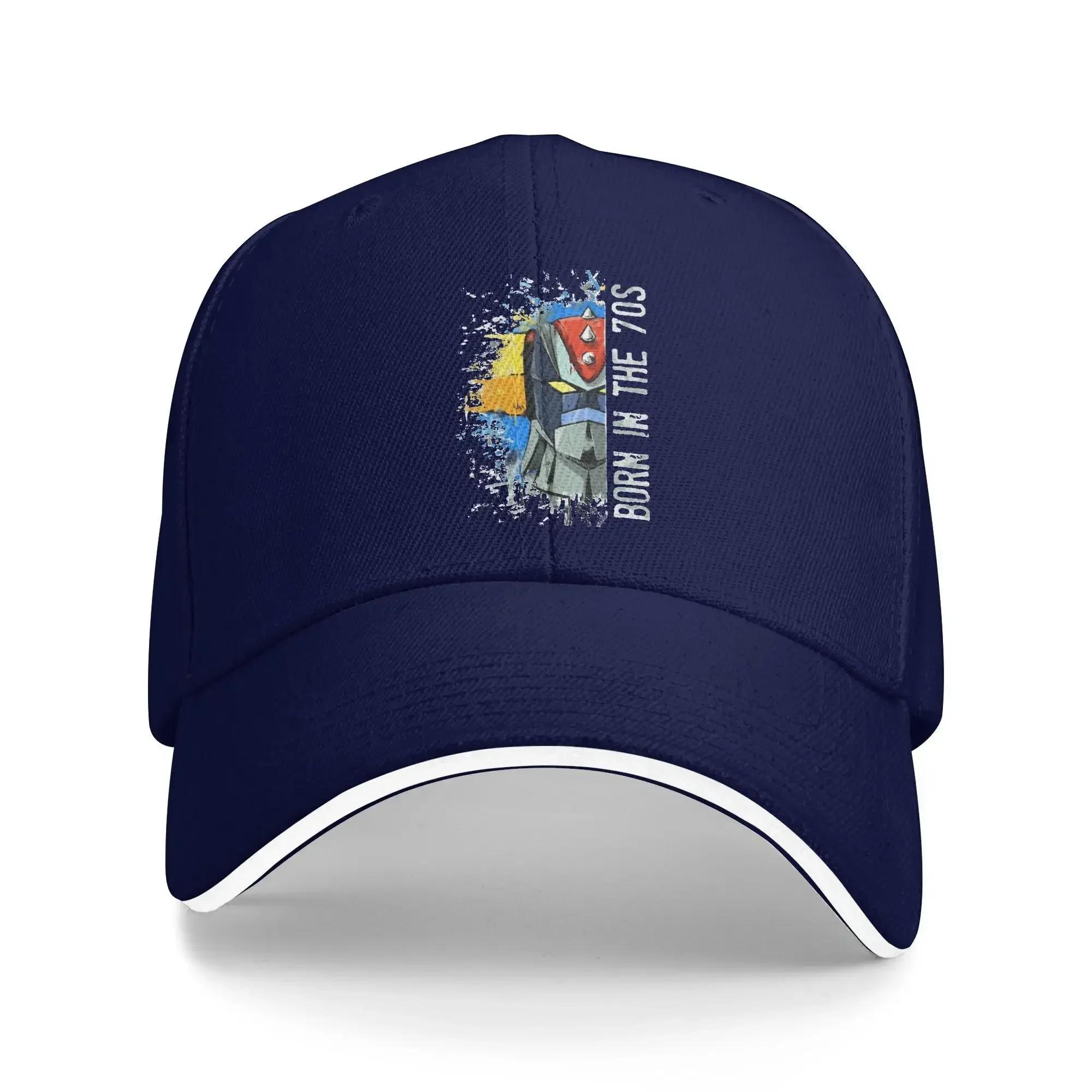 

Ufo Robot Goldrake Baseball Cap Born In The 70s y2k Cool Trucker Hat Spring Female Male Outdoor Gym Baseball Caps One Size