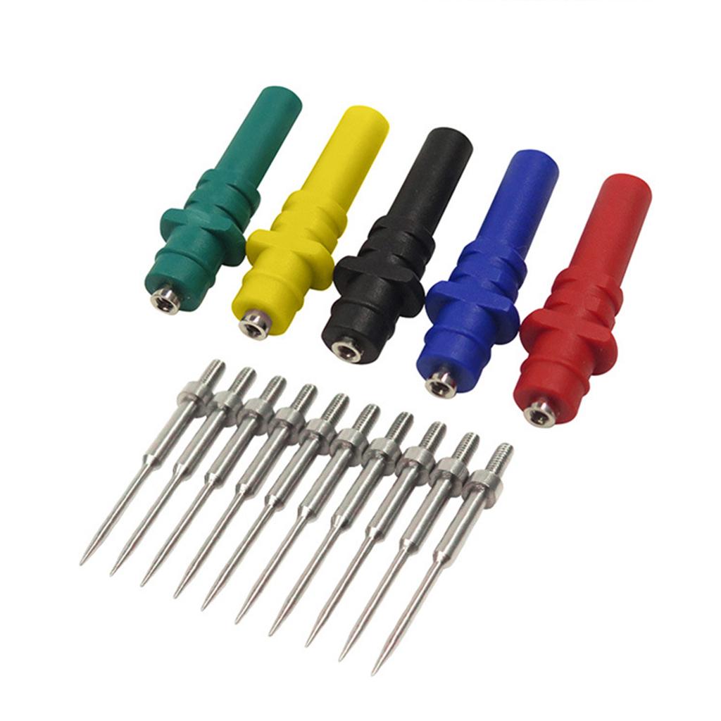 5PCS HT307A Automotive Probe Set Replacement Banana Plug Recoverable Test Repair Tools for Circuit Boards Durable