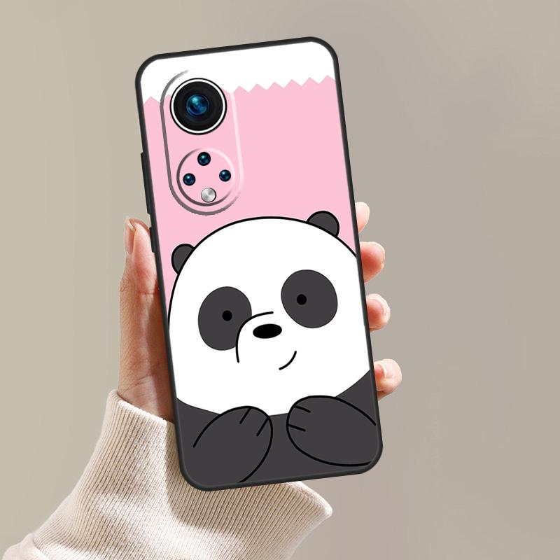 Cartoon Panda Bear Case Cover For Honor X8a X9a X7a X6a X7 X8 X9 50 70 90 Lite Honor 8X 9X Magic 5 Lite Pro