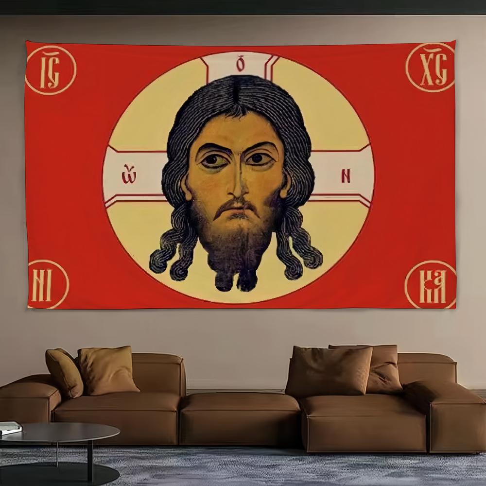 Jesus Christ Religion Faith Face flag College Bedroom Living Room Home Dorm Decor Funny Tapestry Garage Bar Wall Club Banner