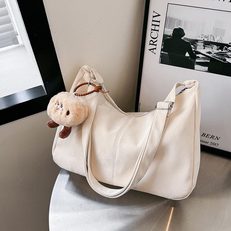 Large-capacity messenger bag women's 2025 summer new versatile shoulder college student class bag tote bag