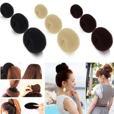 Hairstyle Women's Fashion Foam Sponge Hair Accessories Hair Styler Hair Ring Bun Shape Donuts Style
