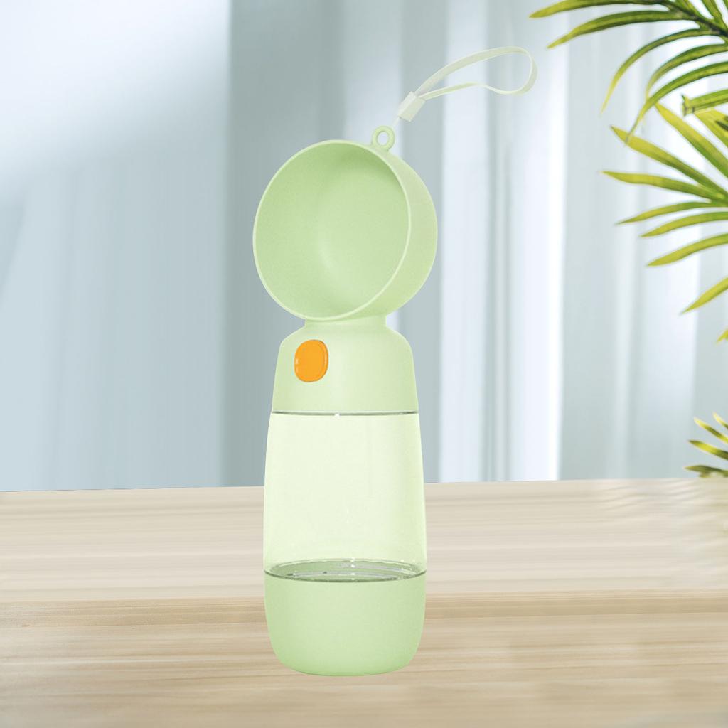 Pet Water Bottle Leakage Proof Portable Dog Water Dispenser Feeder for Short Trip Outdoor Green