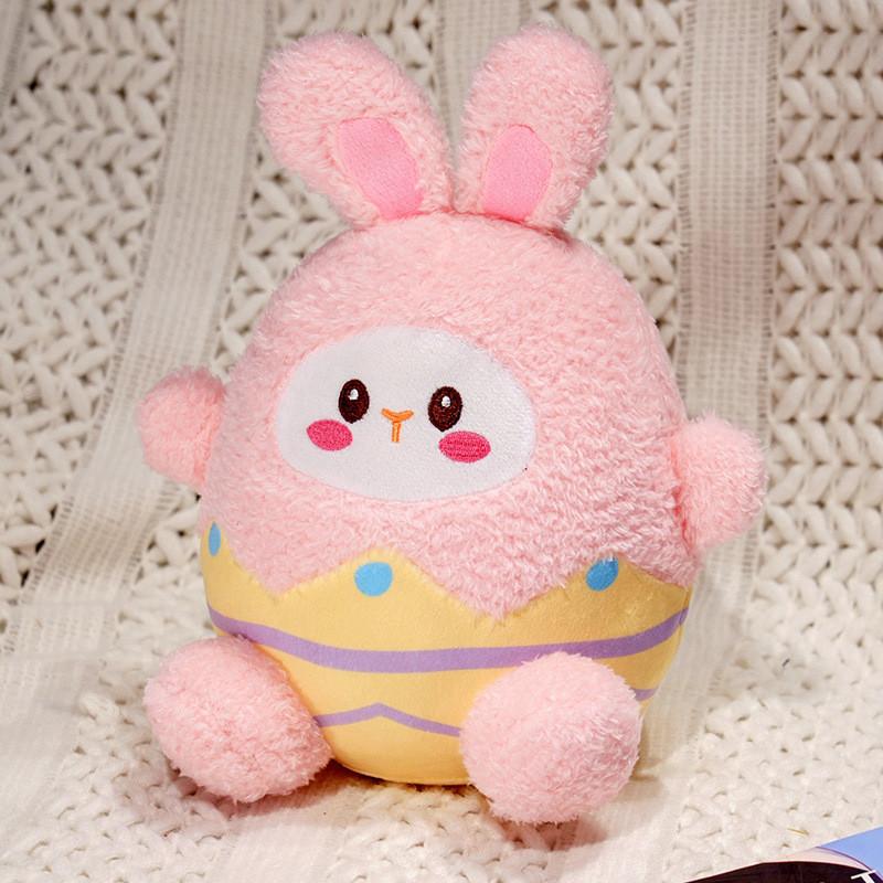 Easter Rabbit Eggshell Plush Toy Stuffed Doll Room Bed Decoration Kids Gift