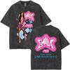 BERÜHMTE Sängerin Emilia Mernes MP Globale Tour Mercah T-Shirt Damen Herren Mode Gewaschen Retro Baumwolle Oberteile Locker Lässig Übergroßes T-Shirt