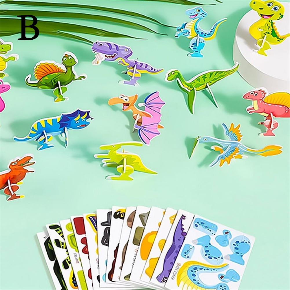 3D Animal Puzzles for Kids,Educational Jungle Animal Puzzle Dinosaur Farm Animals for Kids Classroom Prize Gifts Party Favors