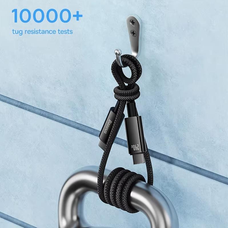 Baseus tungsten gold series fast charging data cable is suitable for Huawei Xiaomi vivo mobile phone Type-C to Type-C 240W