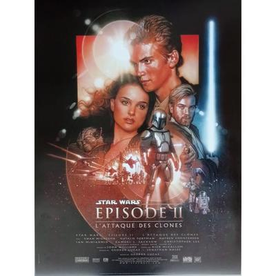 STAR WARS Attack of the Clones Original Cinema Poster ROLLED Small Format 53x40cm Movie Poster