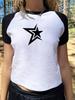 European and American women's clothing spring and summer new ins letter I love ME printed short slim-fitting short-sleeved T-shirt