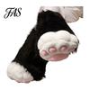 Flauschige Pfotenhandschuhe 1 Stück Tierhandschuh Stiefel Plüsch Pelzig Schuh Niedliche Katze Cosplay Zubehör für Kostümpartys Thema Weich