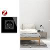 ZigBee TUYA Smart socket + RTX glass frame black