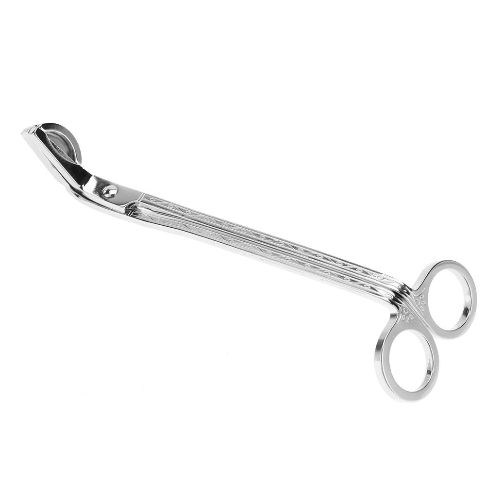 Semicircular Plating Stainless Steel Candle Heart Clip Wick Trimmer Scissors Tool(sliver)