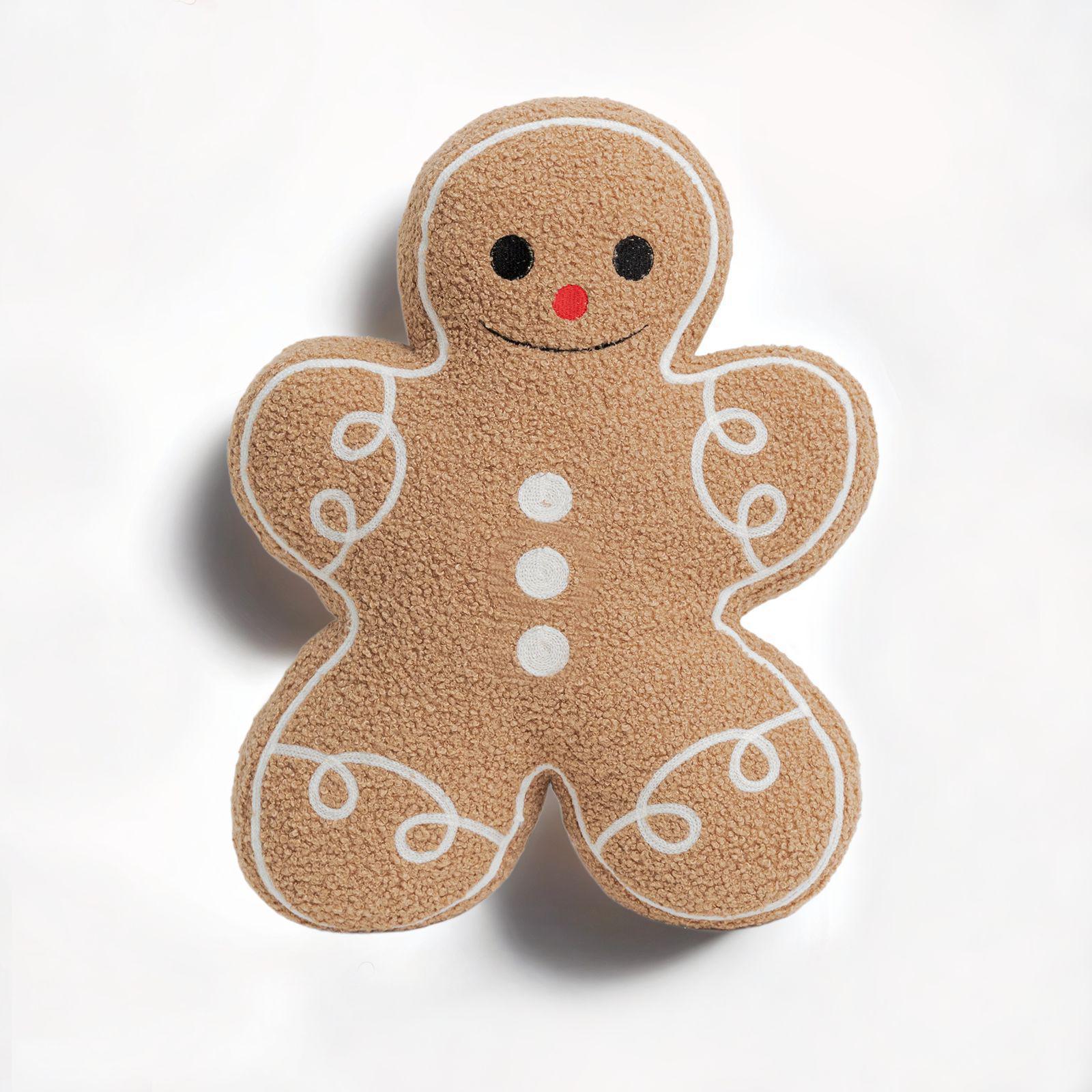 Christmas Gingerbread Man Pillow & Seat Cushion Decoration