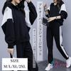 Tracksuit Fitness Size Simple Perfect for Remote Running G-tiamo Women's Set, Sweatshirt, Loungewear, Sportswear, Wear, Loungewear, Hoodie,