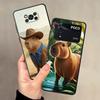 Case for Xiaomi Poco M3 M4 M7 Pro C40 C50 F3 M5 F1 C61 C71 X3 X4 X5 X7 Pro C75 Black Soft Phone Cover Cute Capybara