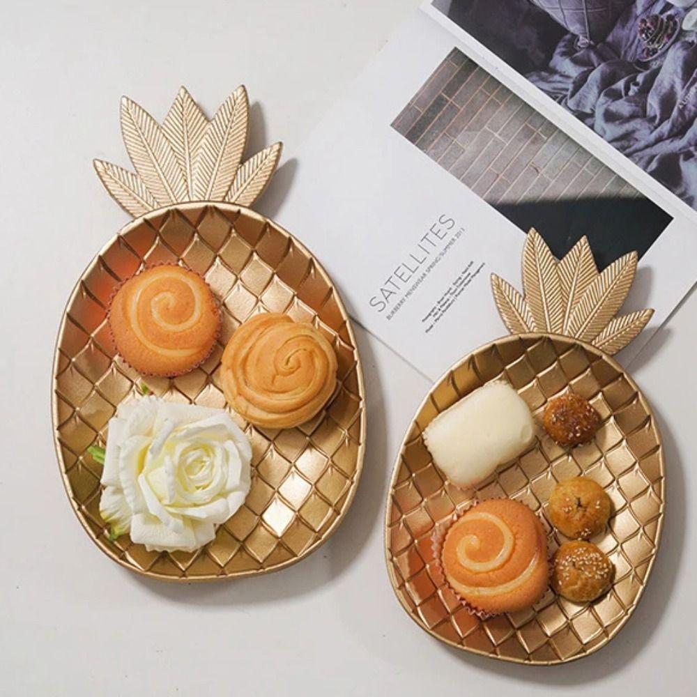 Nordic Food Tray Pineapple Leaf Shape Serving Tray Table Decoration Decorative Tray