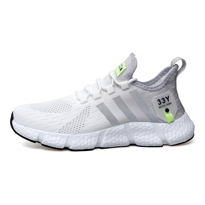 Men's and women's shoes sports shoes summer shoes running shoes flying woven breathable running shoes lightweight mesh men's and women's casual sh