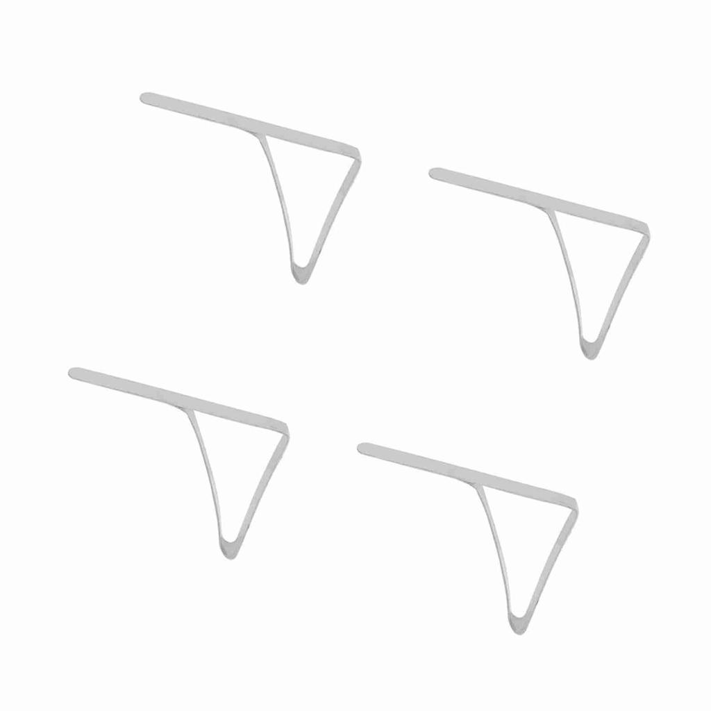 4 Stück große Tischdecken-Clips aus Edelstahl, rutschfeste Tischdeckenhalter, Klemmen, 10,5 x 7 cm