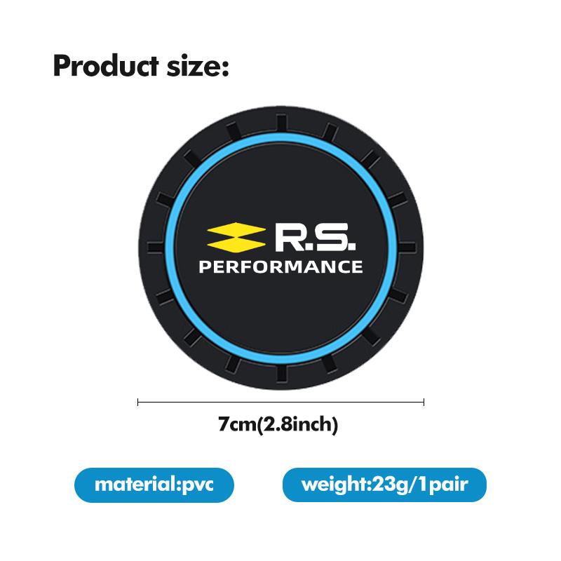 2pcs Silica Gel Car Coaster Water Cup Holder Anti Slip Pad Mat For Renault Arkana Captur Twingo Talisman RS Line Logan Duster HH8