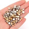 200pcs/lot Smooth Round Corner Square CCB Beads Big Hole Loose Spacer Beads For Jewelry Making DIY Bracelet Necklace Accessories