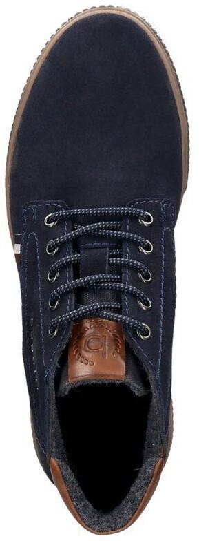 Bugatti Boots Sneakers Leather Comfortable Width Dark Blue