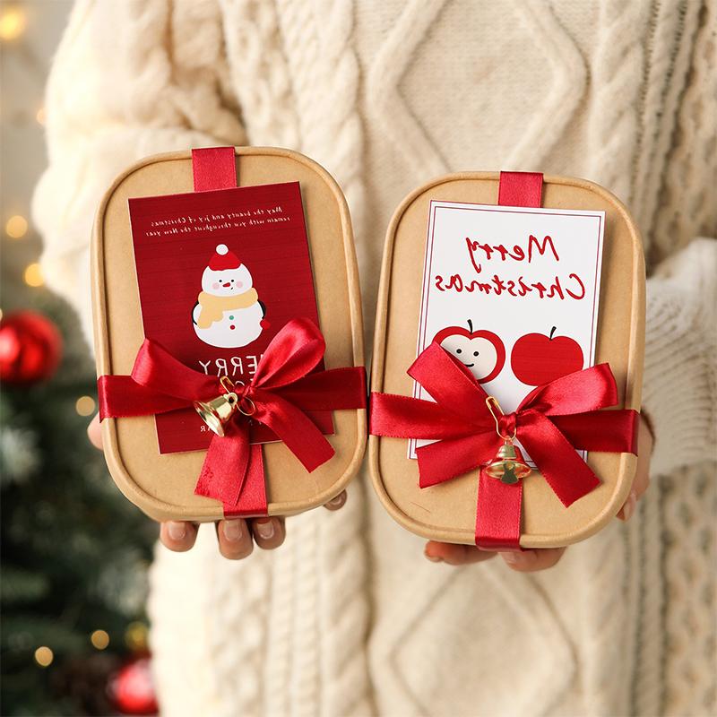 Christmas Gift Boxes Candy Biscuit Chocolate Baking Tote Gift Boxes Souvenir Empty Boxes Festival Holiday Gift Box