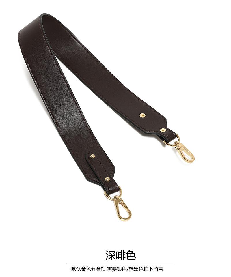 Pure Leather Single Shoulder Armpit Wide Bag With Beeswax Ebony Color Strap Accessories Purchase Solid