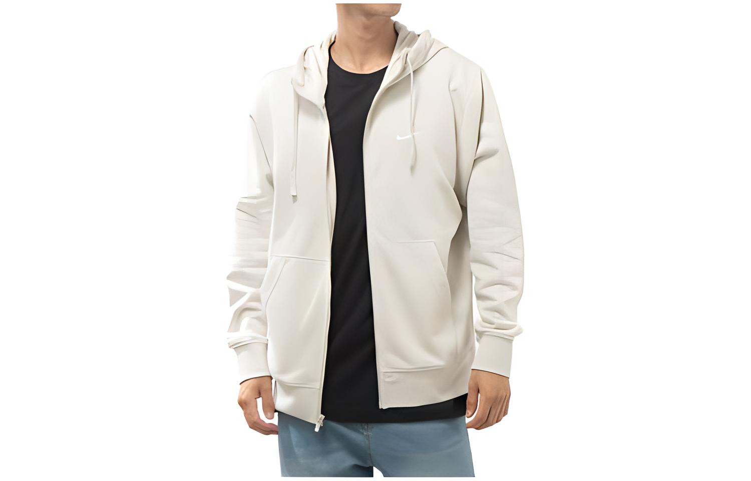 Nike Sweatshirts Men s White Hooded Moderate Other BV2649-072 M
