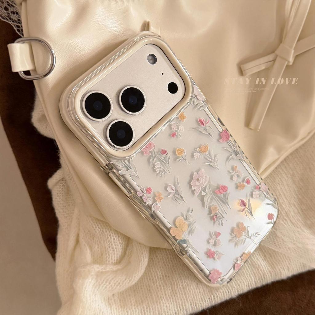 Oil Painting Floral Design Phone Case for iPhone 16, iPhone 17, iPhone 17 Pro Max