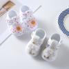 Infant Baby Petal/Bow Decoration Canvas Shoes Lightweight Flat Crib Shoes