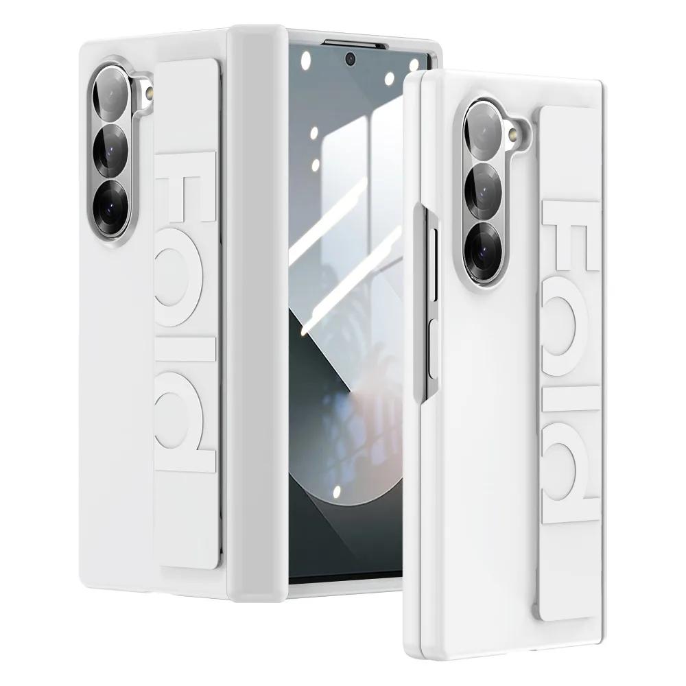 

Силиконовый эластичный ремешок на запястье чехол для телефона Samsung Galaxy Z Fold 6 5 Fold6 Fold5 браслет противоударный шарнирный защитный чехол For Samsung Galaxy Z Fold5