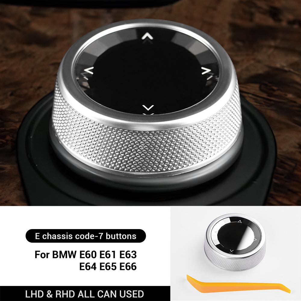 

for BMW E60 E60 E61 E63 E64 E66 Car IDrive Multimedia Button Knob Cover Accessories E Chassis One-button Crystal crystal