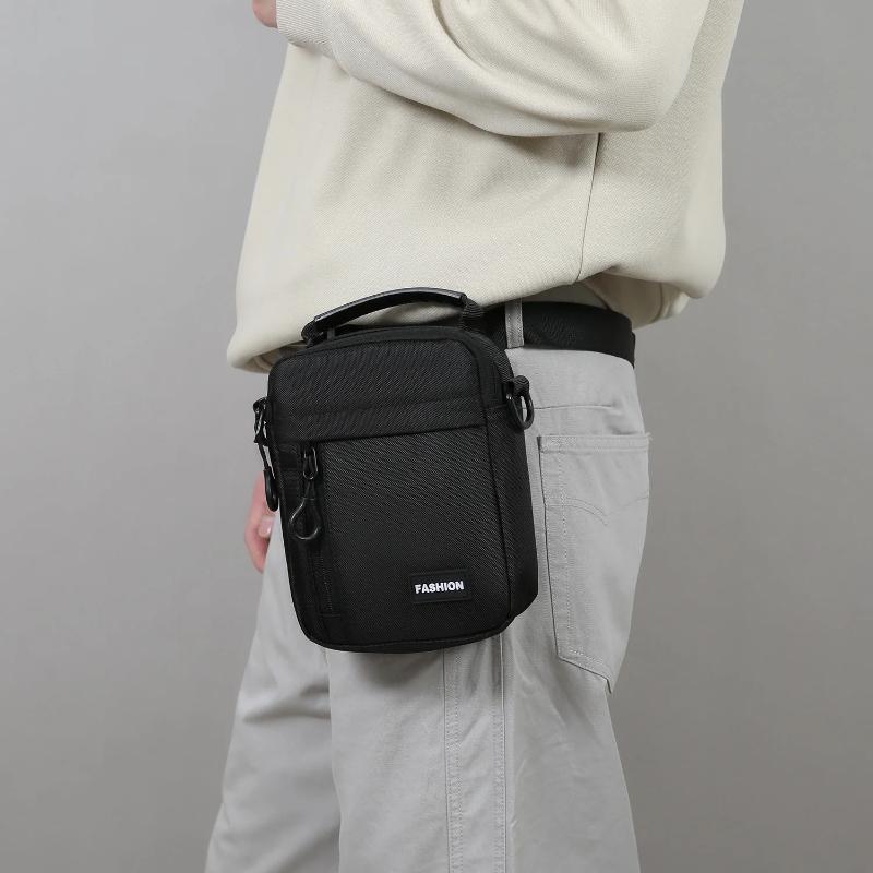 Men's Lightweight Multi-Wear Waist Bag – Convertible Crossbody Sling for Casual Shoulder or Hip Carry