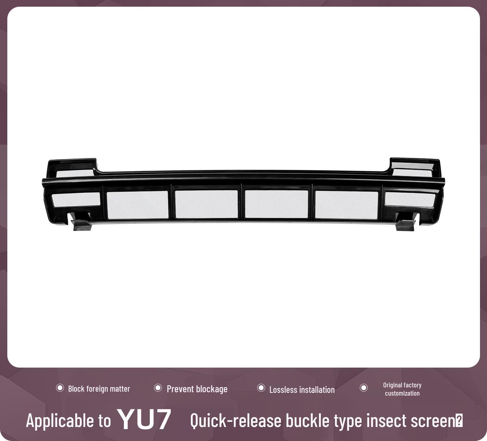 Xiaomi SU7/YU7 Insect Net Front Bumper Grille Cover - Dustproof Exterior Accessory