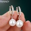 Schmuck Süßwasserperle 925 Sterling Silber Ohrringe Kristallschmuck für Frauen Hochzeitsgeschenk Party Klassisch Neu