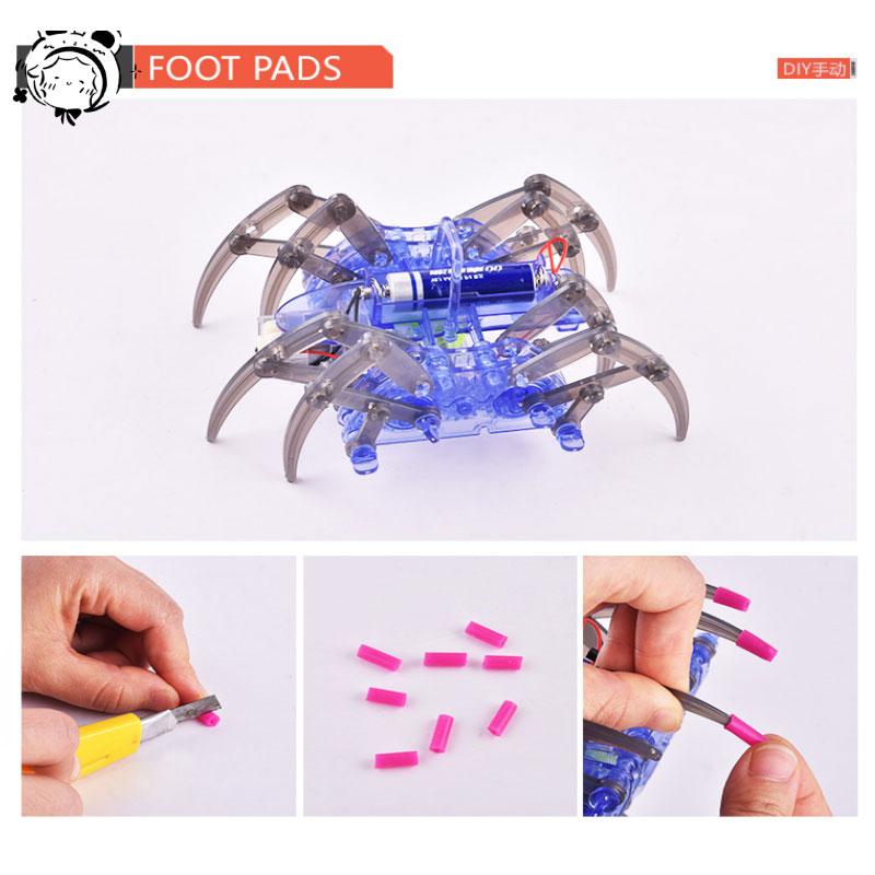 Sale New Electric Robot Spider Toy DIY Educational Stem Robotic Assembles Kits for Kids Christmas Halloween Birthday Gifts
