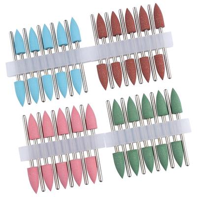 10 Uds. Fresa de silicona para manicura, broca de goma para uñas, máquina, accesorios de manicura, pulidor de uñas, herramienta amoladora