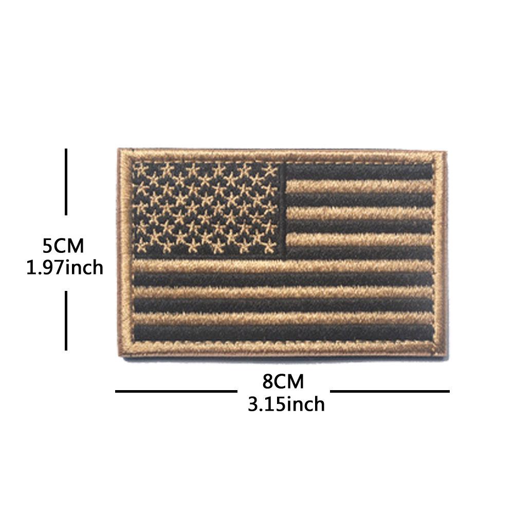 Toppa con Bracciale in Velcro Bandiera Americana - Distintivo Ricamato Star-Spangled Banner