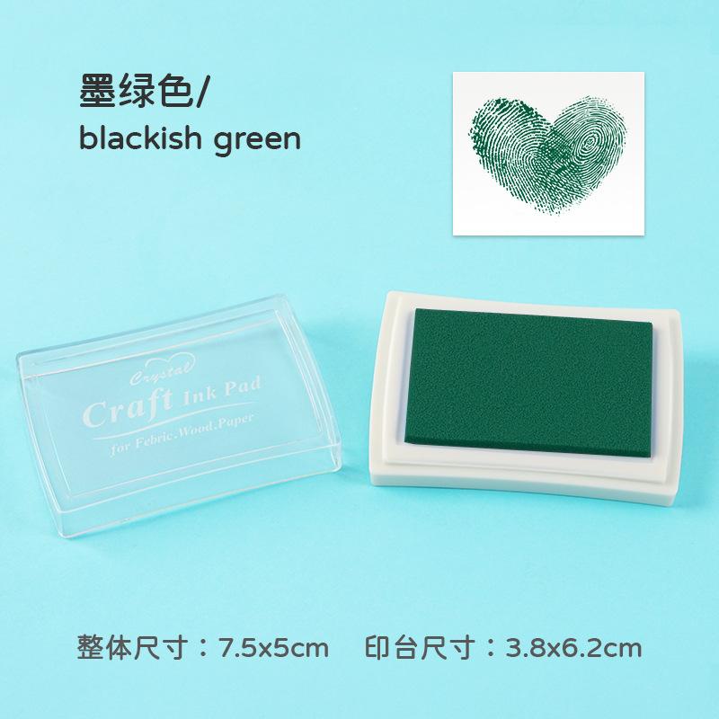 1pcs/pack Large Solid Color Inkpad: Creative Handbook Decoration Diy Basic Finger Stamp Accessories Indonesian Utility