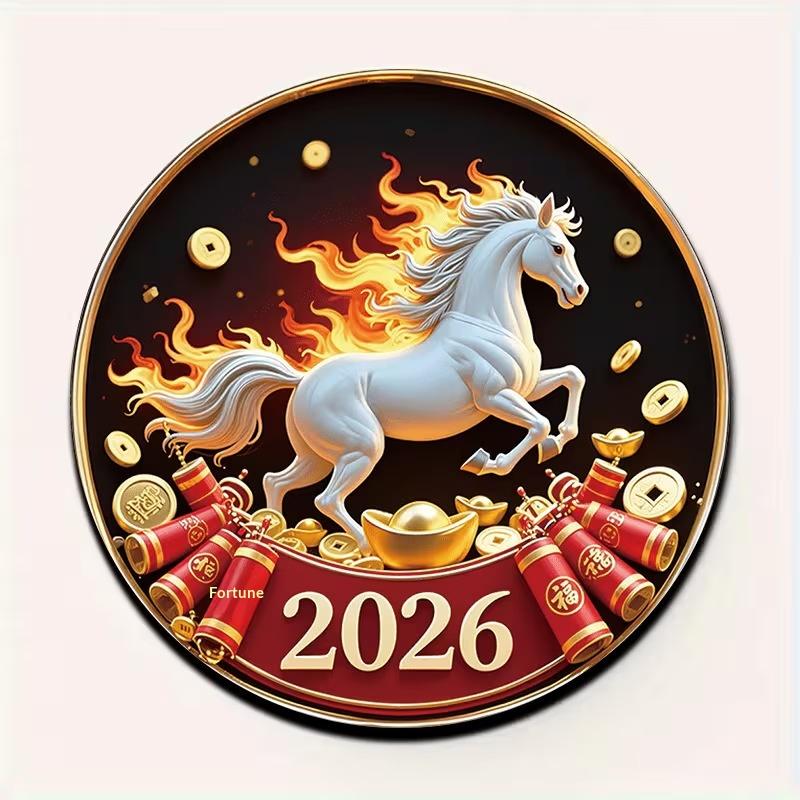 מגנטים למקרר פסטיבל האביב 2026 אקרילי שטוח דו-ממדי דקורטיביים אישיים למקרר וארון