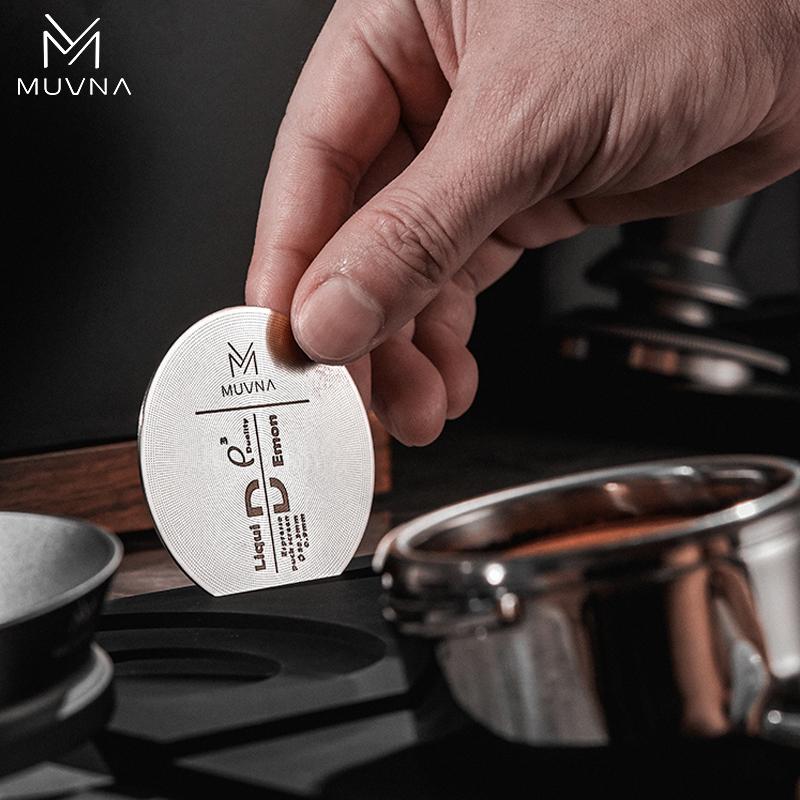 Muvna Ultra-tenký kovový sítko na espresso s více vrstvami Nerezové kávové filtry Pro 51/54/58mm košíček portafilteru