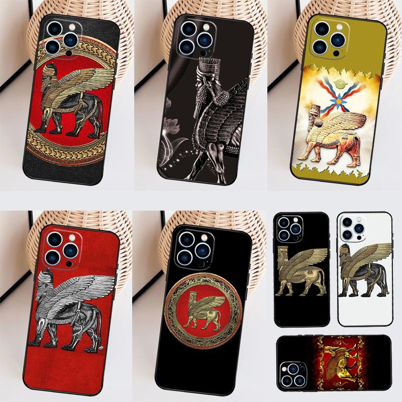 Lamassu Assyrian Winged Lion Case For Oppo A74 A94 A54 A18 A38 A58 A78 A98 A80 A60 A40 A96 A76 A16 A15 A17 A57 A77 A5 Pro